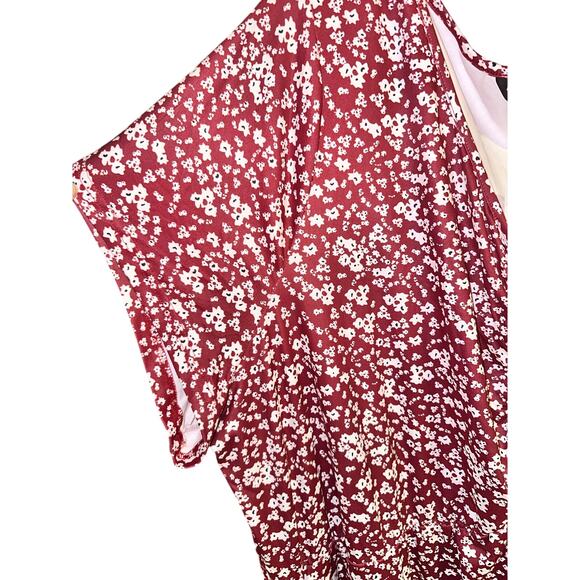 Plus Size 30 6X Floral BloomChic Stretchy Curvy Midi Dress With Pockets - Picture 6 of 6